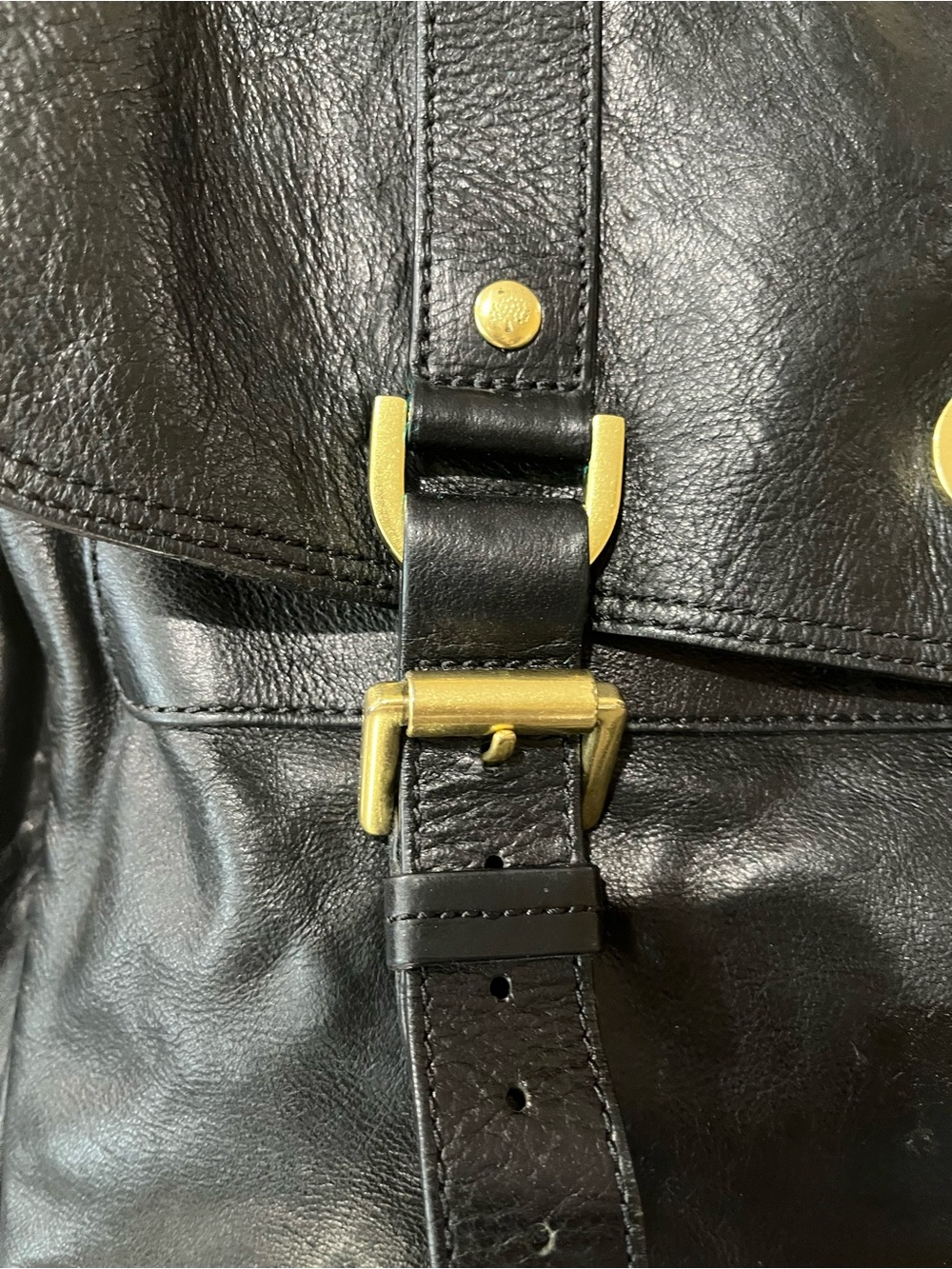 MULBERRY BLACK LEATHER ALEXA - Picture 6 of 16